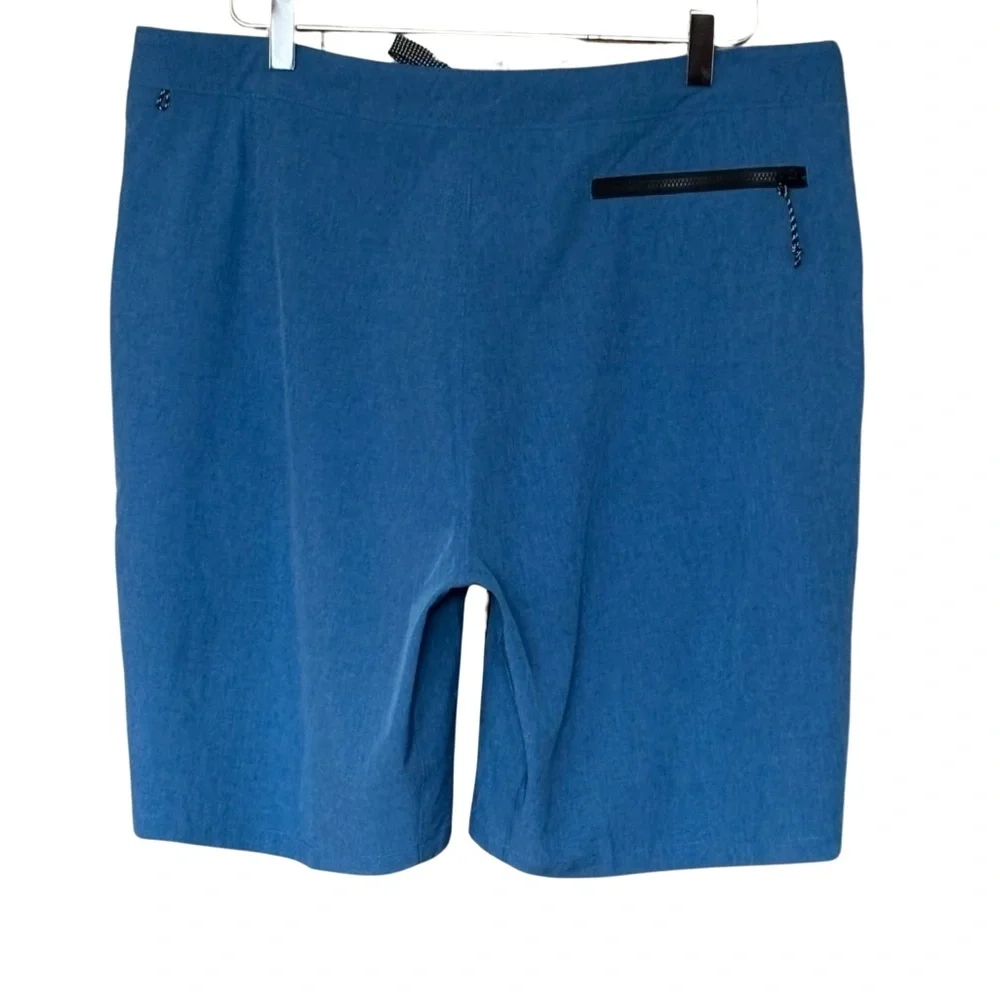NIKE: Four Way Stretch Swim Trunk in Blue‎